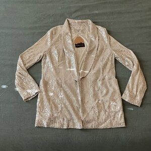 Champagne Sequin Blazer